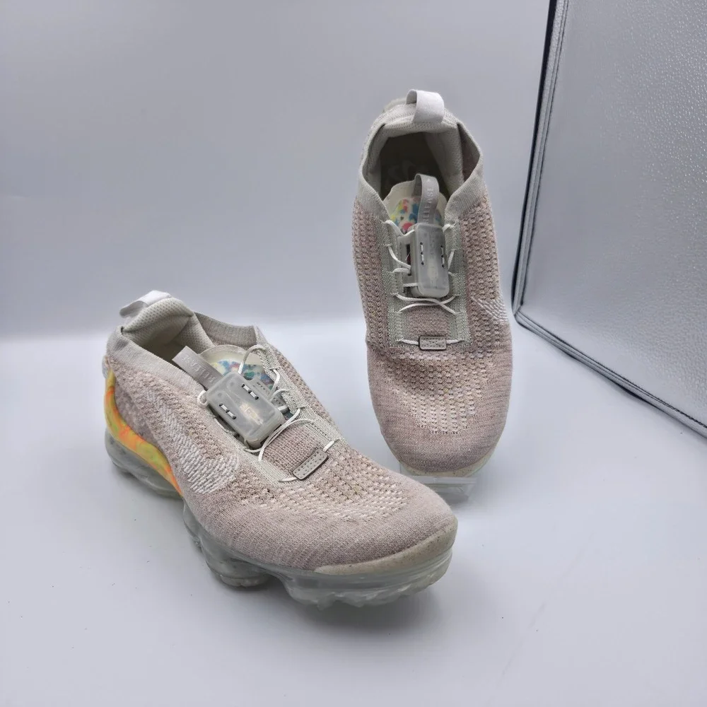 Nike Air VaporMax 2020 Flyknit 6Y Oatmeal Light Bone CJ4069-005 FastFit Running